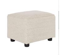 Evolur Holland - Otomana tapizada en trueno, taburete reposapiés para madres lactantes, montaje sin herramientas, hecho para cualquier decoración