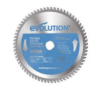 Evolution 185mm T185TCT-68CS Hoja de sierra para cortar acero delgado - Hoja de sierra de metal con punta de carburo de 68 dientes genera poco calor, rebabas o chispas