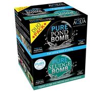 Evolution Aqua Pure Duo Pack - Bomba de estanque y bomba de lodo para estanque, tratamiento de agua transparente, removedor de lodos de estanque, paquete económico Duo ofrece un tratamiento natural