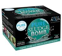 Evolution Aqua Pure Sludge Bomb - Eliminador de lodos de estanque natural para tratamiento de agua clara de estanque, bolas de bacterias, bomba de estanque para estanques de peces, 1 bola de gel para