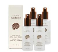 Evolution Argan Oil Suero - Tratamiento de vitamina E para ablandar y alisarse el cabello seco - con aloe vera (4 paquete)