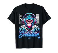 Evolution DJ Monkey Electronic Music Sound Engineer Camiseta