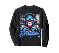 Evolution DJ Monkey Electronic Music Sound Engineer Sudadera