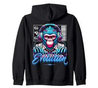 Evolution DJ Monkey Electronic Music Sound Engineer Sudadera con Capucha