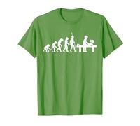 Evolution fisioterapeuta masajista Masaje Camiseta, Hombre, Hierba, XXL