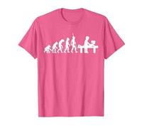 Evolution fisioterapeuta masajista Masaje Camiseta, Hombre, Rosa Jaspeado, XXL