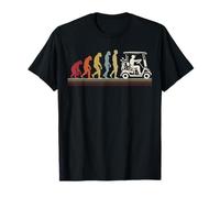 Evolution Golf Player Golfer Graphic Golf Balls Carrito de golf Camiseta