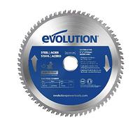 Evolution Hoja de sierra de 210 mm M210TCT-50MS de Evolution para cortar acero dulce: la hoja de sierra de metal con punta de carburo y 50 dientes no genera calor, rebabas ni chispas