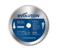 Evolution Hoja de sierra de 255 mm M255TCT-52MS de Evolution para cortar acero dulce: la hoja de sierra de metal con punta de carburo y 52 dientes no genera calor, rebabas ni chispas