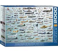 Evolution Of Militar Avión 2000 Piezas Puzle Rompecabezas 965mm x 685mm ( Pz )