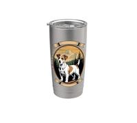 Evolution Of The Jack Russell Terrier Vaso térmico de acero inoxidable de doble pared