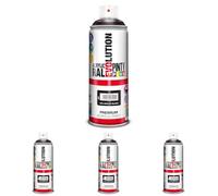 Evolution pinty color M123010 - Pintura spray acrilica 520 cc negro brillante (Paquete de 4)