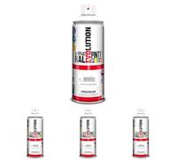 Evolution pinty p. M123013 - Pintura spray acrilica 520 cc blanco brillante (Paquete de 4)