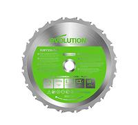 Evolution Power Tools FURY210-TCT Lama multimateriale per troncatrice, taglia metallo, plastica, laminati, legno (anche con chiodi incastrati), punta in metallo duro, 210 mm