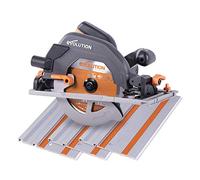 EVOLUTION POWER TOOLS R185CCSX Sierra Circular multimaterial Compatible (Paquete de combinación 1020 mm con guía incluida), 230 V, 185 mm