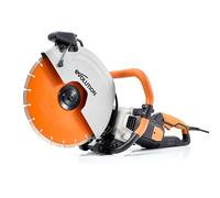 Evolution Power Tools R350DCT - Sierra de hormigón, sierra de corte, para cortar hormigón, piedra, ladrillo, tejas y más, cortador de disco eléctrico de 350 mm, hoja de diamante premium, 230 V, 350 mm
