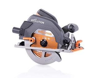 Evolution Power Tools - Sierra circular multimaterial R185CCSX+ con guía compatible (paquete plus con bolsa de transporte), 185 mm, 230 V