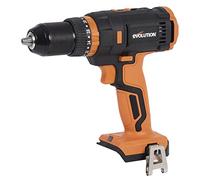 EVOLUTION POWER TOOLS Taladro combi inalámbrico R13CMB-Li de Evolution Power Tools con velocidad variable y pinza para cinturón, Black/Orange