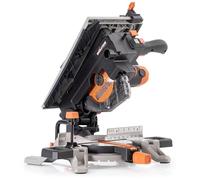 Evolution R8MTS | Sierra ingletadora convertible/de mesa de 8-1/4 pulgadas | Sierra multifunción | Bisel de 0-45° y +/- 45° inglete | Corte multimaterial: madera, plástico, metal | Motor compacto y