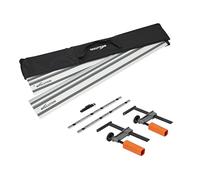 Evolution ST2800-G2 - Riel de guía universal para sierra circular de 110 pulgadas para Makita, Bosch, Festool, Triton, Metabo, 9 pies, incluye varillas autoalineables, 2 abrazaderas de riel