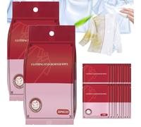 Evolution Stain Remover Wet Wipes, Clothing Stain Removal Wet Wipes, Portable Emergency Stain Removal Wet, Individual Wrapped for Clothes, Bed and Shoes (2Pack)