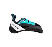 Evolv - Pies de gato - Geshido Lace Men's Black/Teal/White de Cuero - Talla 42,5 - Azul Azul 42.5
