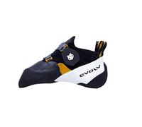 EVOLV Shaman Pro - Zapatos de escalada en roca para escalada y escalada deportiva, Negro/Blanco, 12.5 Women/11.5 Men