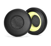 Evolve 65 Almohadillas, QeeFop Almohadillas de Repuesto para Jabra Evolve 20 20se 30 30II 40 65 65+ Almohadillas para Auriculares, Espuma de Alta Densidad y Cuero Proteico (Negro)