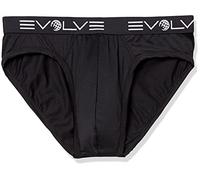 Evolve Sport Mesh 3 Pack No Show Brief Ropa Interior, Negro, L para Hombre