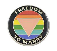 EvolveFish Freedom to Marry - Pin de solapa, 2,5 cm de diámetro