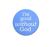 EvolveFISH I'm Good Without God - Botón de fijación (3,17 cm)