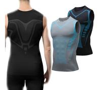 EvolvOff Compression Shirt,Shape Wear Shirt Men 2025 New Version Shaping Sleeveless Shirts Tank Top (2PCS-A,10XL)