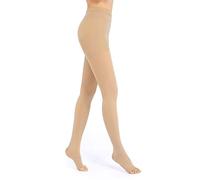 Evolyline 20-30mmHg Medias de compresión médicas para mujeres y hombres largas, medias de compresión graduadas de clase II para hombre, punta abierta, medias de apoyo para embarazo, varices edema,