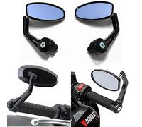 Evomosa Espejo Lateral del Manillar de la Motocicleta, Espejos Retrovisores universales de Moto 7/8 '' 22 mm