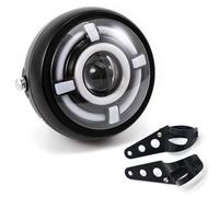 evomosa Faro delantero LED para Motocicleta, 6.5 pulgadas Universal Faro Delantero de Motocicleta con Soporte (Luz D)