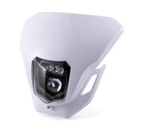 evomosa Faro delantero universal E24 para motocicletas con certificación E para la mayoría de motocicletas Dirt Bike Enduro Supermoto CRF 125 250 450L 450RL CR XR (Blanco)