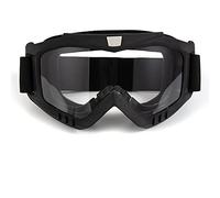 evomosa Gafas de Moto Protección Contra el Viento Gafas de Protección Ocular Gafas de Montar para Hombres Mujeres Esquí Ciclismo Deportes (Lente transparente)
