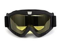 evomosa Gafas de Moto Protección Contra el Viento Gafas de Protección Ocular Gafas de Montar para Hombres Mujeres Esquí Ciclismo Deportes (Lente amarilla)