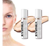 Evonex Age Defying Makeup, Evonex Age Defy Foundation, crema hidratante con color antienvejecimiento, suero de base para mujeres, tinte universal, protector solar facial con color de cobertura (2Pcs)