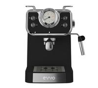 Evoo Intensa Retro Cafetera Espresso 15 Bares Negra