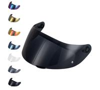 EvoParts - Visera GT4-1 GT4-2 compatible con casco AGV K1 K1S K5 K5S preparada para Pinlock (Negro 80%, tallas L-ML-XL-XXL)