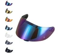EvoParts - Visera GT4-1 GT4-2 para casco compatible AGV K1 K1S K5 K5S pinlock listo (arcoíris, L-ML-XL-XXL)