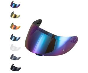EvoParts Visera GT4-1 GT4-2 para casco compatible con AGV K1 K1S K5 K5S listo para pinlock (Arcoíris, Tallas L-ML-XL-XXL)