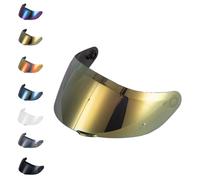 EvoParts Visera GT4-1 GT4-2 para casco compatible con AGV K1 K1S K5 K5S listo para pinlock (Dorado, Tallas L-ML-XL-XXL)