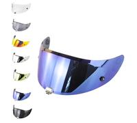 EvoParts Visera HJ-26 para casco HJC Rpha 70 - Rpha 11 Pinlock Ready y Tear Off Ready (Azul)