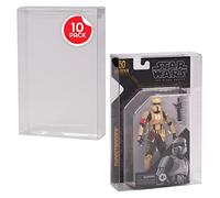 EVORETRO Estuche de exhibición de figuras de acción diseñado para Star Wars Black Series Archive 50th (tarjetado) - Caja protectora de PET 0,40 mm (paquete de 10)