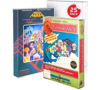 EVORETRO Protectores gruesos de plástico transparente de 0,4 mm de grosor, resistentes al polvo, arañazos y humedad, compatibles con Nes Game Box, paquete de 25 unidades