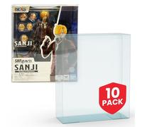 EVORETRO SH Figuarts Sanji - Estuche protector de almacenamiento de PET, 10 unidades, pantalla transparente de 0,40 mm de grosor, grado de archivo, duradero, resistente a los impactos