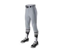 EvoShield Pantalones de Uniforme de béisbol Salute para Adultos, Parte Inferior Abierta y Estilo Braguita, a Rayas y Color Liso