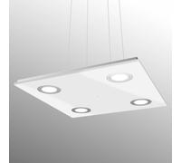 Evotec Lámpara LED colgante Pano cuadrangular, blanco EC:EPREL:728250